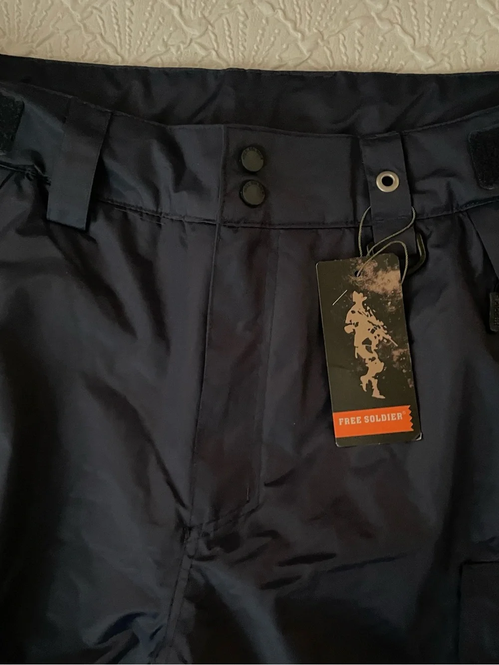 Free Soldier Mens Dark Navy Thermal Insulates Ski Pants Sz (14/16) L/32L